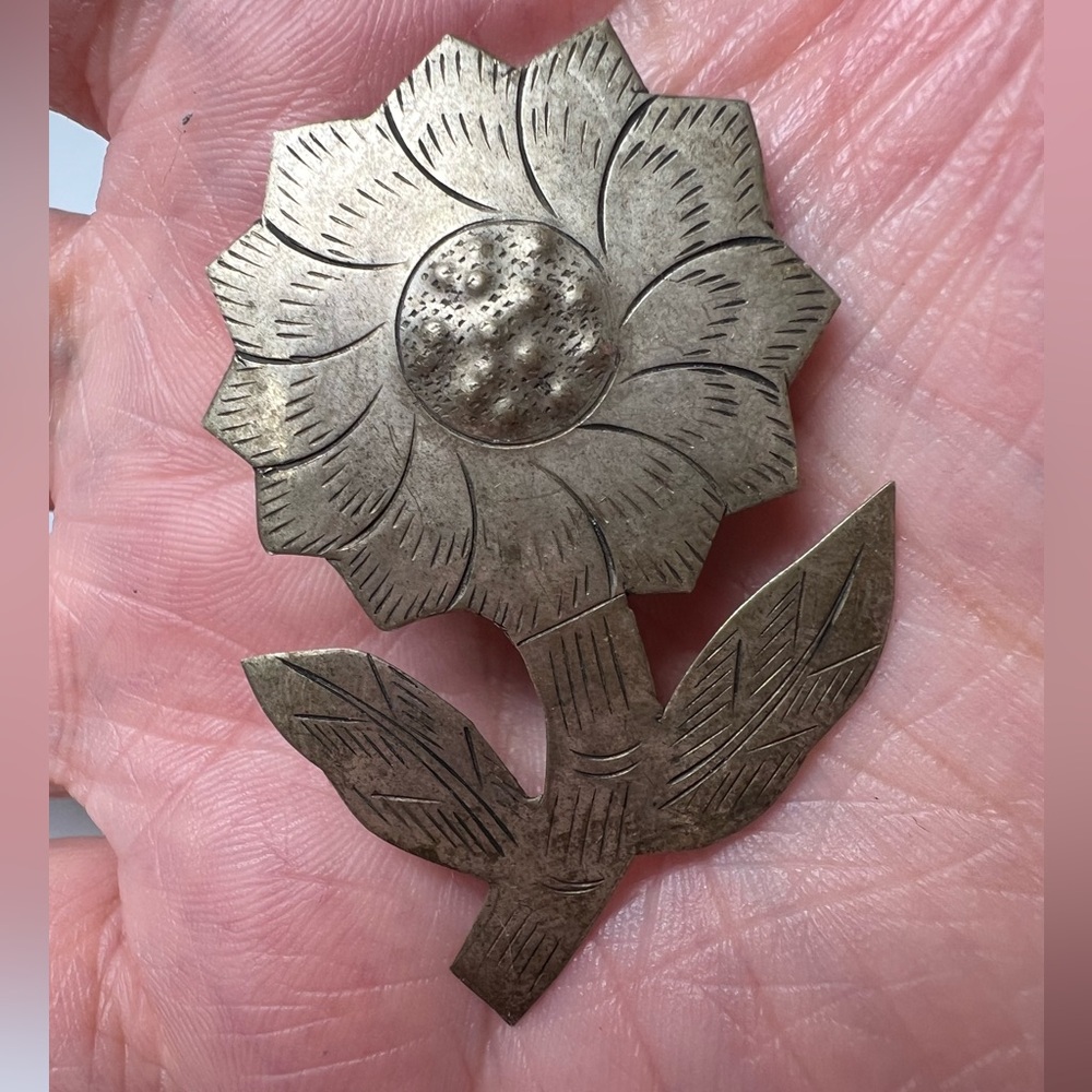 Sunflower Brooch Pin